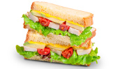 Sandwich club brioché poulet curry