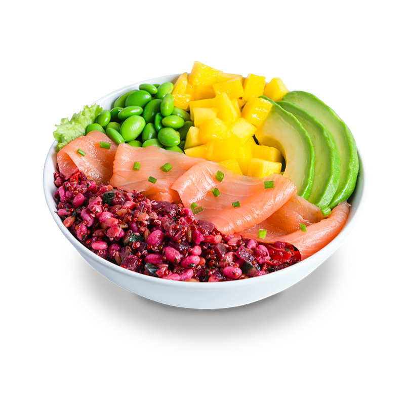 Poké bowl saumon