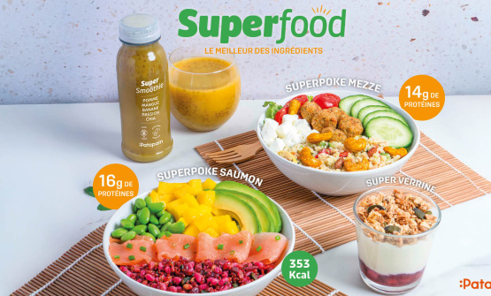 Nouvelle carte Patapain Superfood : 2 pokés, smoothie et verrine protéinée !